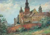 WAWEL by Władysław Chmieliński, olej, płótno, sold Mar 2017