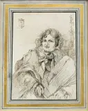 Cyprian Norwid, PORTRET MATRONY Z HERBEM PIERZCHAŁA, 1864, tusz pióro, papier