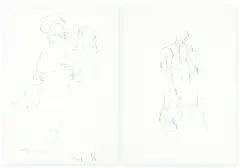 BEZ TYTUŁU by Zdzisław Beksiński, lata 80. XX w., ołówek, papier, sold Mar 2017