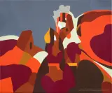 DACHY UL. LWOWSKIEJ by Zdzisław Otello Horodecki, 2014, akryl, płótno, offered Mar 2017