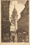 Bronisław Kopczyński, DAWNA WARSZAWA – ZAMEK KRÓLEWSKI, litografia, papier