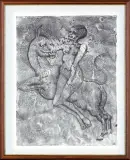 WEEKEND by Jan Lebensztejn, 1972, litografia, papier, sold Mar 2017