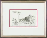 GRECJA – SANTORINI – LILIE W OJA, 199 by Maria Okołów-Podhorska, akwaforta, papier, sold Mar 2017