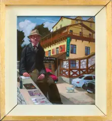 PORTRET NIKIFORA by Jacek Pałucha, 2010, olej, płótno, sold Mar 2017