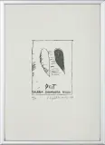 GRAFIKA DLA GALERII GEST SŁAWOMIRA BOSSA by Stanisław Fijałkowski, 1996, linoryt, karton, sold Jan 2017