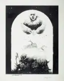Grzegorz W. Komorowski, PŁONĄCY STOS, 1990, ołówek, papier
