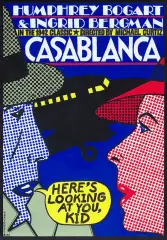 Andrzej Krajewski, PLAKAT DO FILMU CASABLANCA, REŻ. MARTIN CURTIZ, akryl, płótno