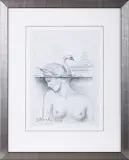 Rafał Olbiński, KOBIETA – ŁABĘDŹ, 2016, ołówek, papier