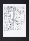 Marek Raczkowski, KOMIKS O PREZENTACH ŚWIĄTECZNYCH, tusz pióro, papier
