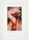 ILUSTRACJA DO APOKALIPSY WG ŚW. JANA, 9,3 by Andrzej Strumiłło, technika własna, papier, sold Jan 2017