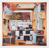 WIELOŚCIENNA KUCHNIA POMORSKA by Jacek Yerka, 2013, giclée, papier, sold Jan 2017