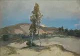 Iwan Trusz, PEJZAŻ Z BRZOZAMI