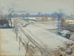 Stanisław Wyspiański, WIDOK Z OKNA PRACOWNI, 1904, pastel, karton
