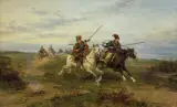 Ludwik Gędłek, POGOŃ, olej, deska