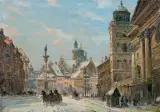 KRAKOWSKIE PRZEDMIEŚCIE,PRZED 1939 by Władysław Chmieliński, olej, płótno, sold Dec 2016