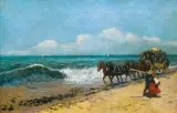 Stanisław Witkiewicz, DYLIŻANS NAD MORZEM, po 1884, olej, płótno