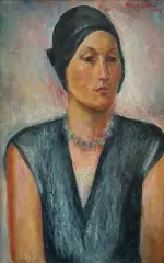 Wacław Wąsowicz, PORTRET ŻONY, 1929, olej, płótno