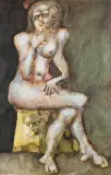 Jan Lebensztejn, PETITE VERTU (MAŁA CNOTA), 1968, akwarela, tusz, pióro, papier