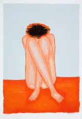 Skulona by Jerzy Nowosielski, 1997, serigrafia barwna, papier, sold Nov 2016