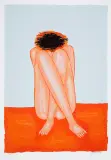 Jerzy Nowosielski, Skulona, 1997, serigrafia barwna, papier