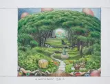 Gameboy 3 D by Jacek Yerka, 2004, kredki barwne, ołówek, papier, sold Nov 2016