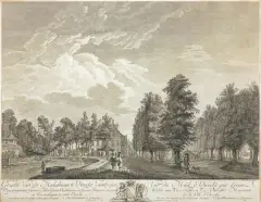 Pierre-Jacques Duret, WIDOK ALEI MALIEBAAN W UTRECHCIE, 1773, miedzioryt, papier