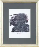 Bez tytułu by Zdzisław Beksiński, grafika komputerowa, papier, sold Oct 2016