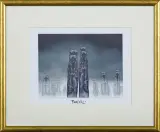 BEZ TYTUŁU by Zdzisław Beksiński, grafika komputerowa, papier, sold Oct 2016