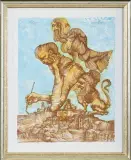 SWOI by Jan Lebensztejn, 1972, litografia barwna, papier, sold Oct 2016