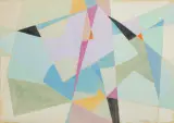 Henryk Stażewski, ABSTRAKCJA GEOMETRYCZNA, 1956-1960, gwasz, papier