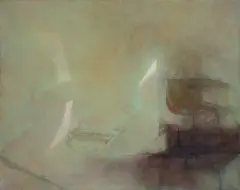 Jerzy Stajuda, LAGUNA, 1975-1978, olej, płótno