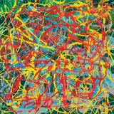 ABSTRAKCJA NR 211 by Edward Dwurnik, 2004, olej, akryl, płótno, sold Oct 2016