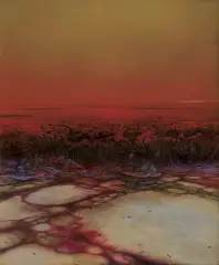 Zdzisław Beksiński, BEZ TYTUŁU, 1982, olej, płyta pilśniowa