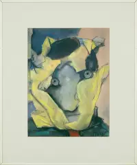 BEZ TYTUŁU by Stasys Eidrigevičius, pastel, papier, sold Oct 2016