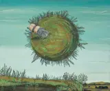 Michał Chudzicki, PODRÓŻ I, 2012, akryl, płótno