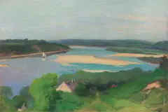 Władysław Ślewiński, WIDOK ZNAD LAÏTY, OK. 1910, olej, płótno