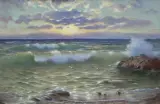 Roman Bratkowski, MORZE, 1905, olej, płótno