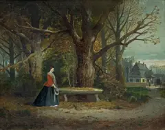 Józef Szermentowski, WSPOMNIENIE, 1865, olej, płótno