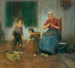 Hendrick Heyligers, WÓZECZEK JEDZIE!, olej, płótno