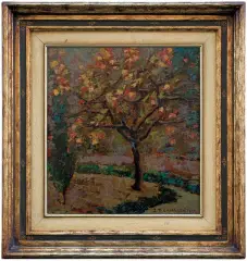 Jan Bohuszewicz, DIOSPERI JESIENIĄ, 1926, olej, tektura