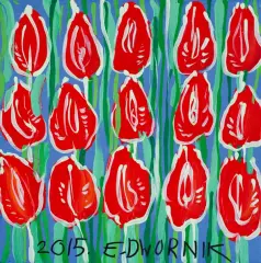 Czerwone... by Edward Dwurnik, 2015, akryl, płótno, sold Sep 2016