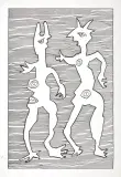 Jan Grzegorz Issaieff, TRAUMA, 1981, tusz pióro, karton