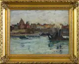 Franciszek Kmita, WARSZAWA, 1960, olej, płótno