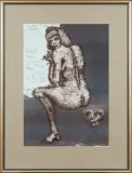 Suzanne by Jan Lebensztejn, 1973, litografia barwna, papier, sold Sep 2016