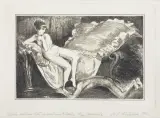 Kopia pracy B. Schulza Undula odwieczny ideał by Małgorzata Leszczewska-Włodarska, akwaforta, papier, sold Sep 2016