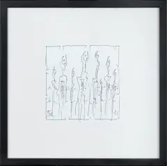 Jerzy Tchorzewski, RYSUNEK, LATA 90 XX W., cienkopis, papier
