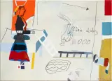 Jacek Cyganek, SO NOW I SIT NOT ALONE, 2016, tempera, płótno