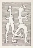 Jan Grzegorz Issaieff, A.R.C.H.E -TRAUMA, 1985, tusz pióro, karton