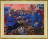 TOAST ZA UDANĄ MISJĘ by Jacek Pałucha, 2011, akryl, płótno, sold Jun 2016