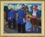 TEN KOŃ JEST PIJANY by Jacek Pałucha, 2011, akryl, płótno, sold Jun 2016